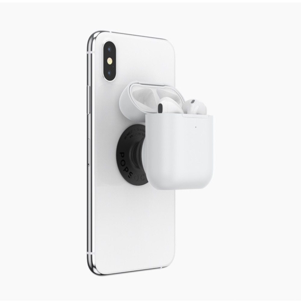 NIB pop grip air pods holder by PopSockets in white